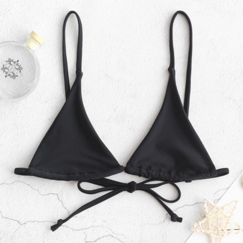 Black bikini top